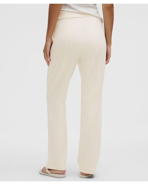 lululemon athletica Natural – Softstreme High-Rise Straight-Leg Pants Regular – – Size Large