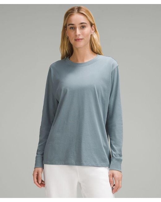 lululemon athletica All Yours Long-sleeve Shirt - Color Blue - Size 16