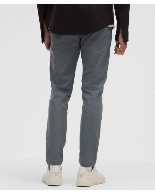 lululemon athletica Gray – Abc Slim-Fit Trousers 37L Warpstreme – – Size 12 for men