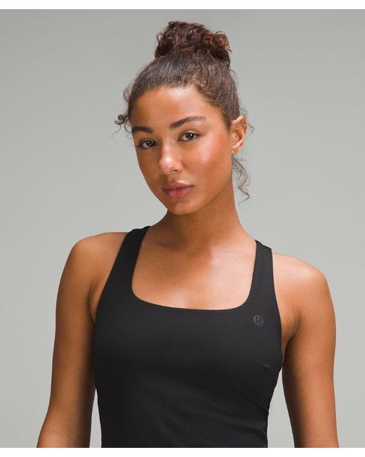 lululemon athletica Black Lightweight Tennis Tank Top Medium Support, B/C Cup