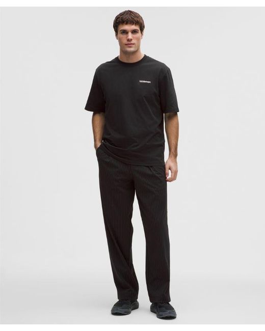 lululemon athletica Black Heavyweight Cotton Jersey T-Shirt for men