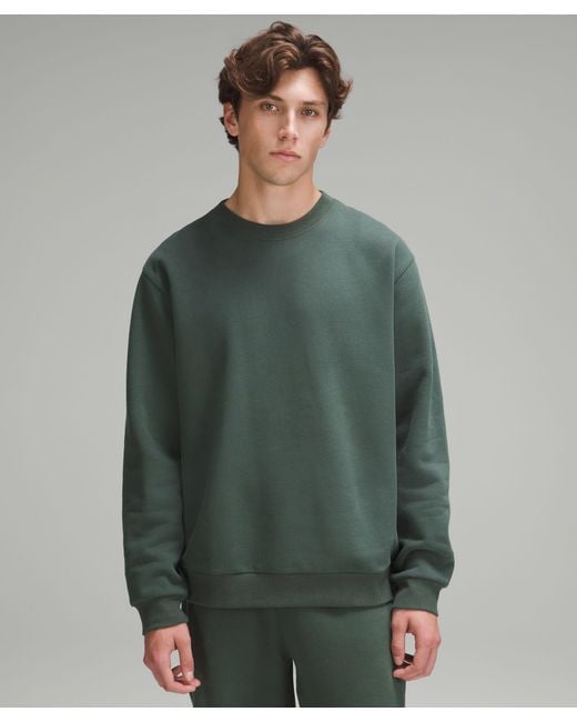 lululemon Steady State Crew Sweatshirt Color Green Size 2xl for Men Lyst UK