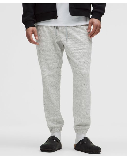 lululemon athletica Gray Textured Double-Knit Cotton Jogger for men