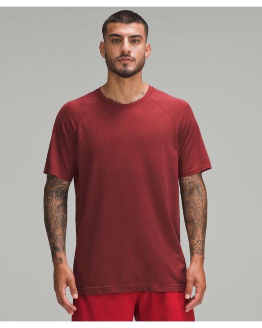 lululemon athletica Metal Vent Tech Short-sleeve Shirt - Color Orange/red - Size 2xl for men