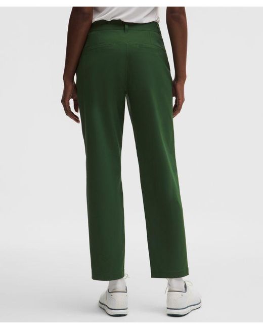 lululemon athletica Green – Stretch Golf Pants Regular Stitched Logo – – Size 28