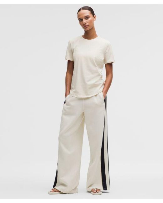 lululemon athletica White Love Curved-Hem Crewneck T-Shirt