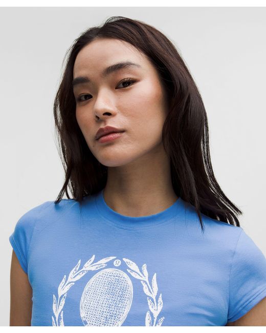 lululemon athletica Blue Organic Cotton Baby Tee