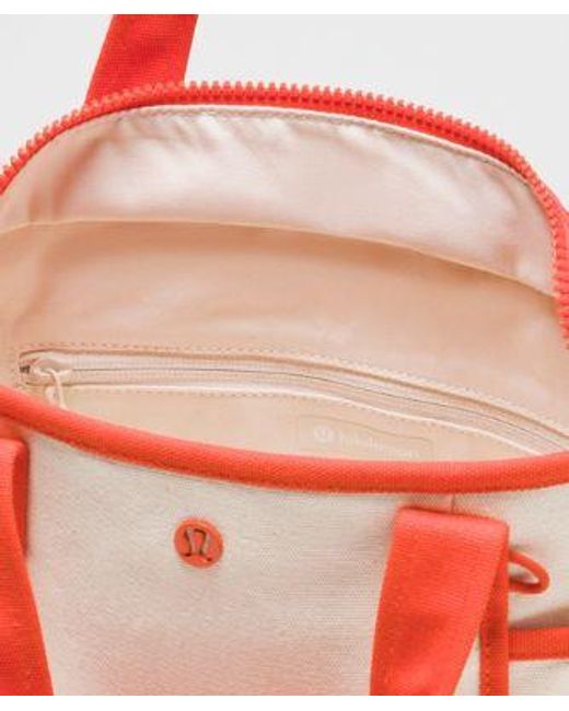lululemon athletica Red – Daily Multi-Pocket Small Zip-Top Tote Bag 5L –