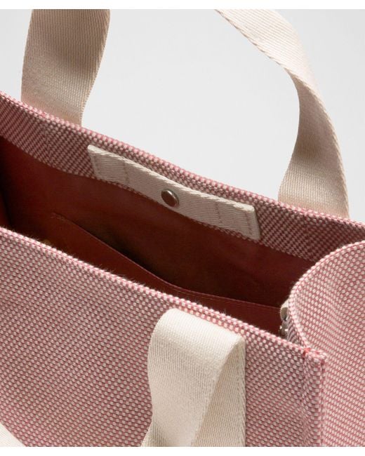 lululemon athletica Pink Two-Tone Canvas Mini Tote Bag 4.5L