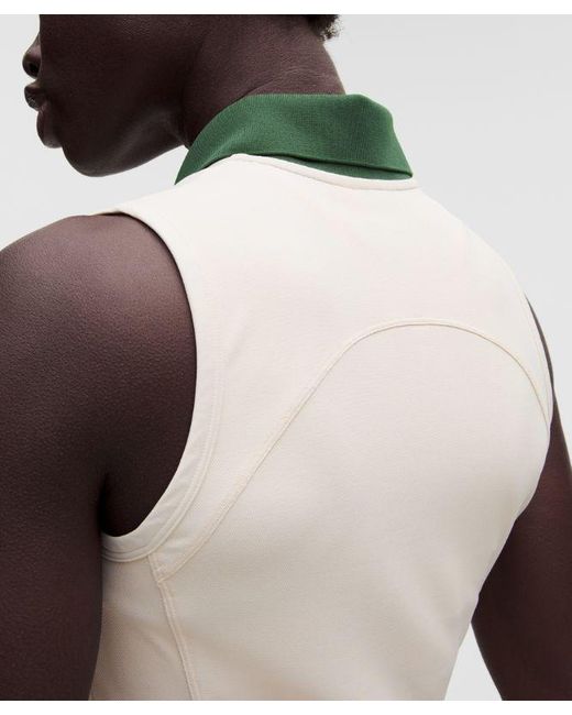 lululemon athletica Natural Sleeveless Golf Polo Dress