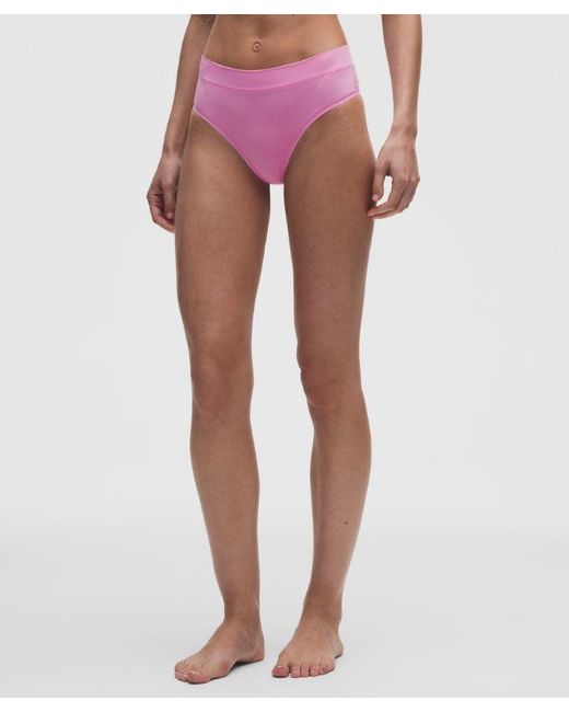 lululemon athletica Pink – Underease High-Rise Thong Underwear 3 Pack – – Size Large