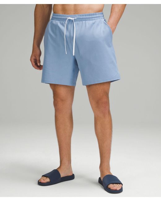 lululemon athletica Blue Pool Shorts 7" Lined for men