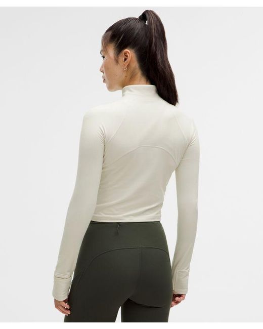 lululemon athletica Natural It'S Rulu Cropped Half Zip