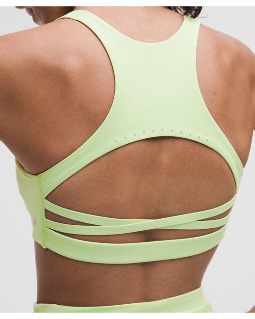 lululemon athletica Green – Nulux Strappy-Back Sports Bra Medium Support, B/C Cup – – Size 6