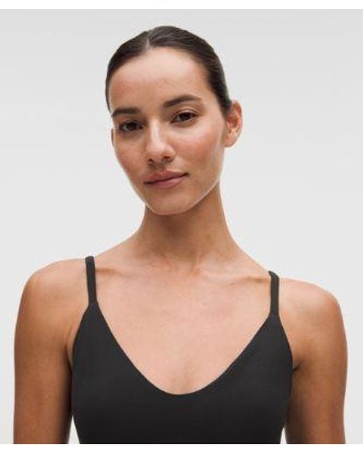 lululemon athletica Black – Focuser Scoop-Neck Sports Bra Nulu Light Support, A/B Cup – – Size Large