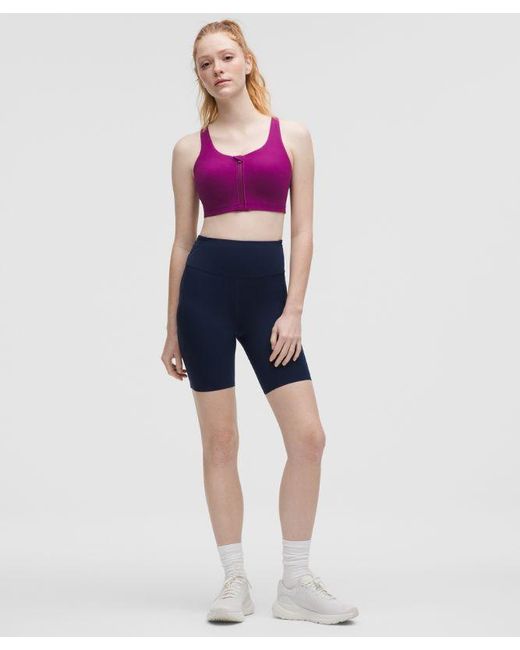 lululemon athletica Purple Energy Zip-Front Bra