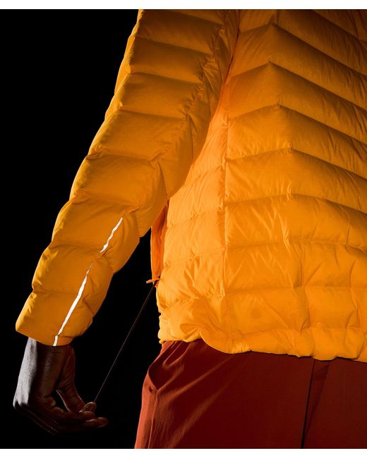 lululemon athletica Orange Navigation Down Jacket for men