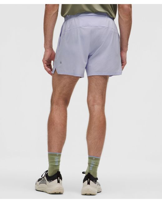 lululemon athletica Green Mile Maker Run Crew Ripstop Linerless Short 6" for men