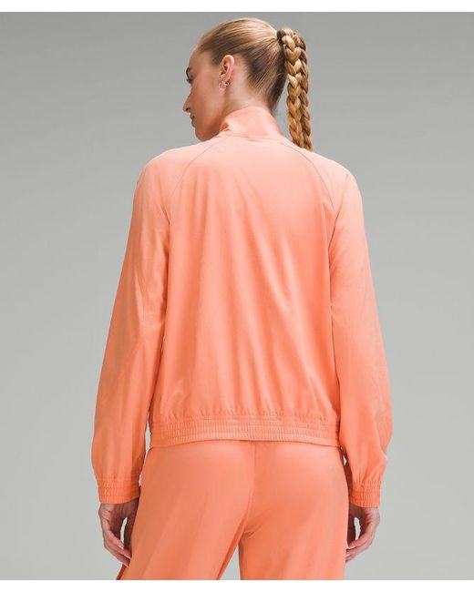 lululemon athletica Orange Relaxed-fit Track Jacket