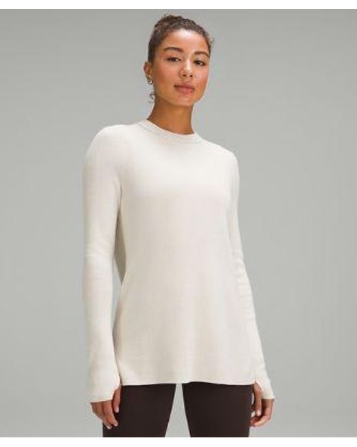 lululemon athletica Natural Take It All In Cotton-blend Sweater