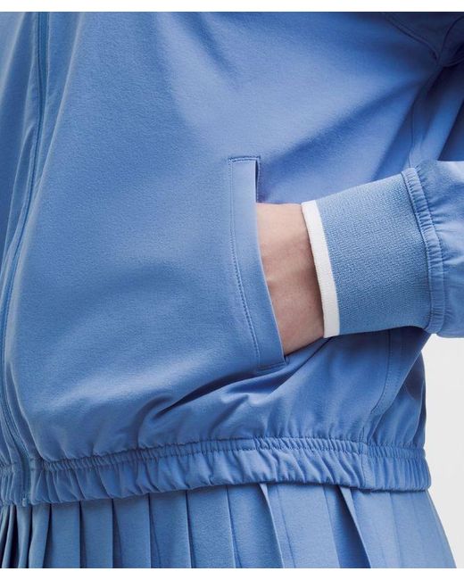 lululemon athletica Blue – Court Rival Tennis Track Jacket – – Size 8