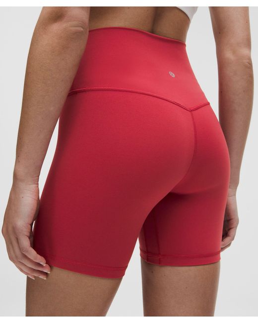 lululemon athletica Red Align High-Rise Short 6"