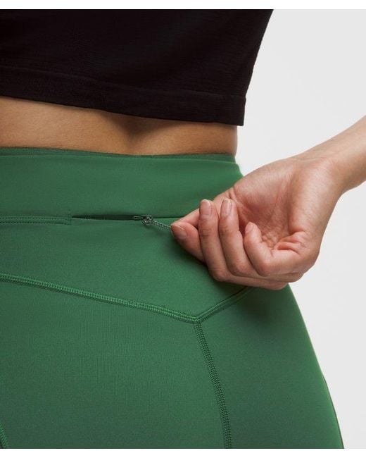 lululemon athletica Green No Line High-Rise Running Short 8"