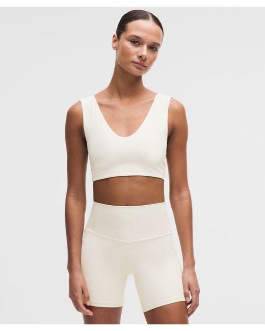 lululemon athletica White – Bend This Boat And Scoop Sports Bra Light Support, A-C Cups – – Size Large/Xl