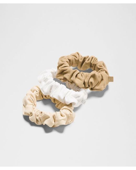 lululemon athletica Metallic – Uplifting Hair Scrunchies 3 Pack – /Khaki