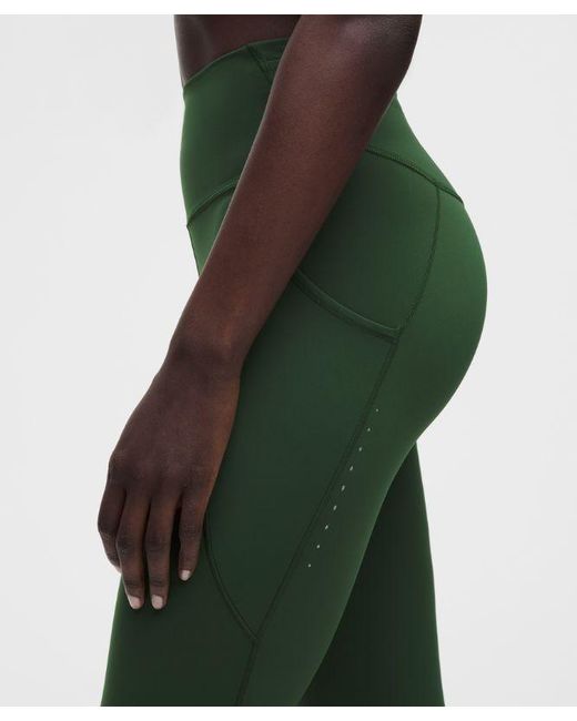lululemon athletica Green – Fast And Free High-Rise Tight Leggings 5 Pocket – 25" – – Size 4