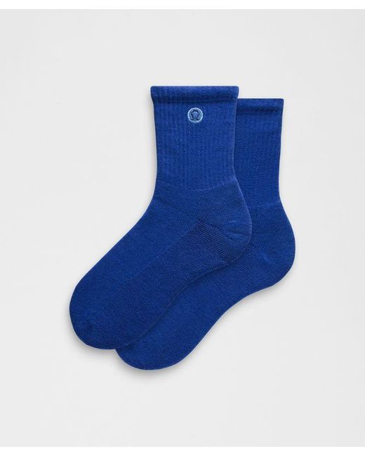 lululemon athletica Blue – Daily Essential Quarter Socks – –