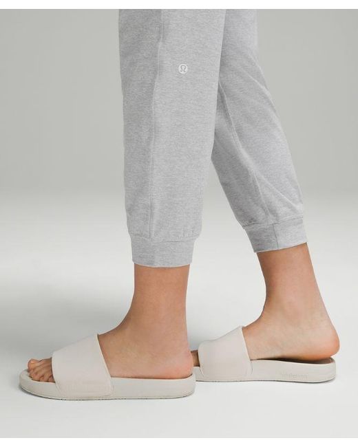 lululemon athletica Gray Soft Jersey Classic-fit Mid-rise Joggers