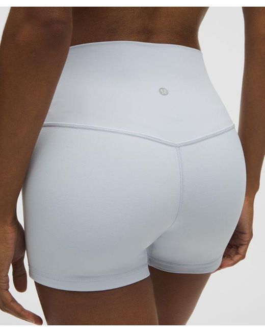 lululemon athletica Blue Align High-Rise Short 4"