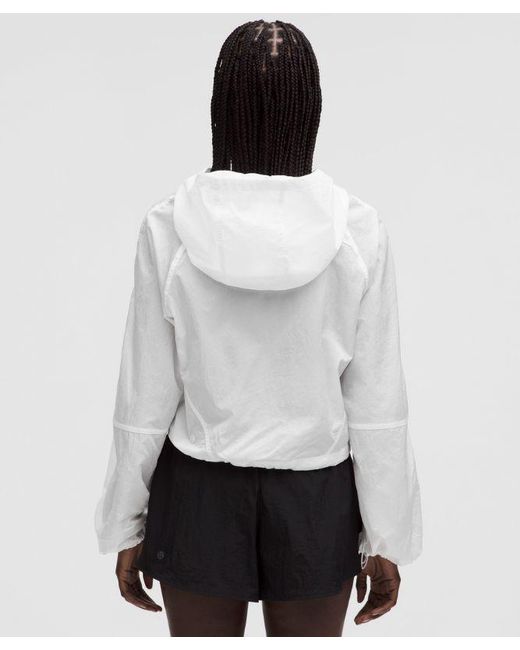 lululemon athletica White Scuba Cropped Anorak