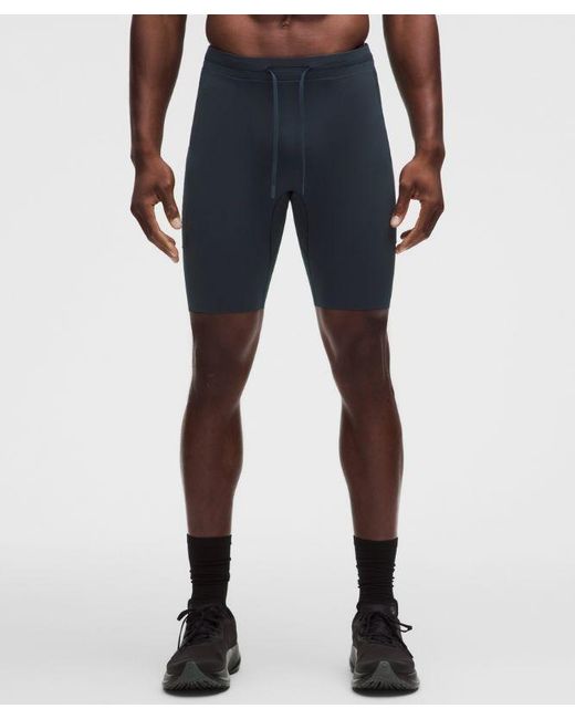lululemon athletica Blue – Fast And Free Half Tights Design – 8" – – Size Large for men
