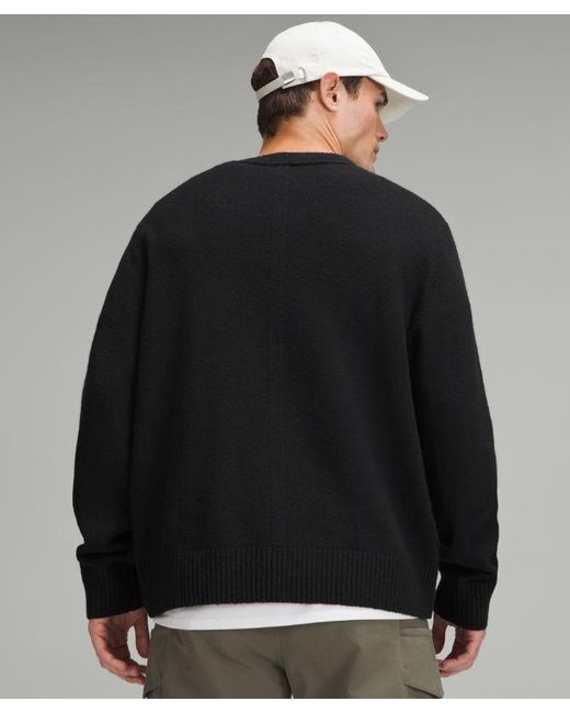 lululemon athletica Black Relaxed-Fit Knit Sweater for men
