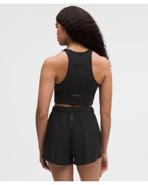 lululemon athletica Black – Mesh Cutout Tank Top Slnsh Collection – – Size Large