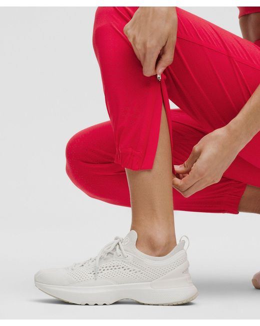 lululemon athletica Red Adapted State Perforated High-Rise Jogger