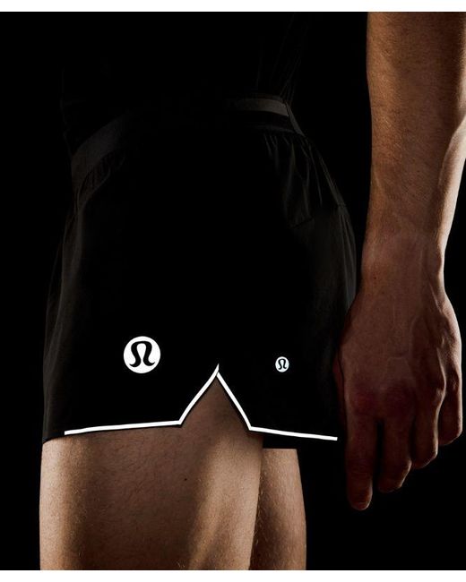 lululemon athletica Black – Fast And Free Split Shorts London '26 – 3" – – Size Large for men
