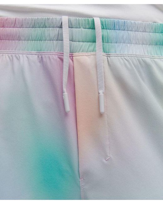 lululemon athletica White – Pace Breaker Linerless Shorts Pride – 5" – Color Printed – Size Medium for men