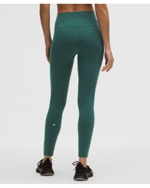 lululemon athletica Green – Wunder Train High-Rise Tight Leggings With Pockets – 25" – – Size 4