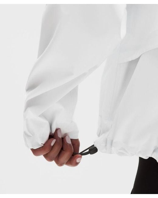 lululemon athletica White – Lightweight Waterproof Running Jacket – – Size 6