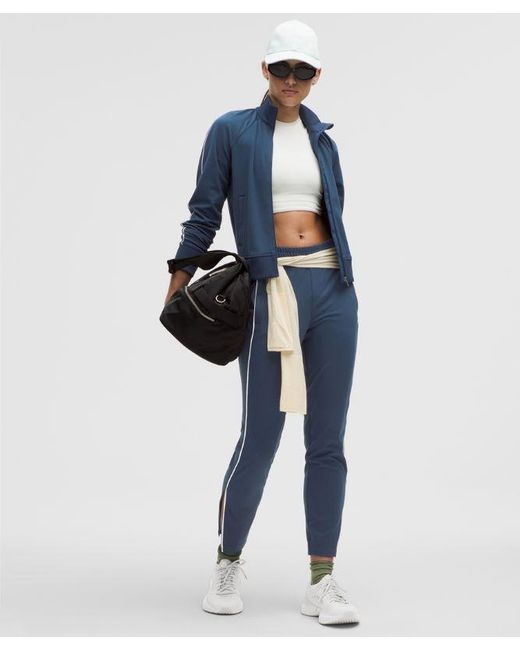 lululemon athletica Blue Everlux Slim-Fit High-Rise Track Pant