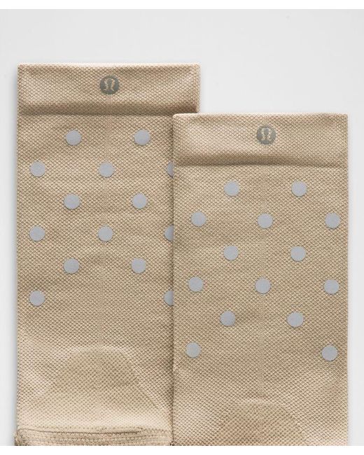 lululemon athletica Natural Power Stride Crew Socks Dot Reflective