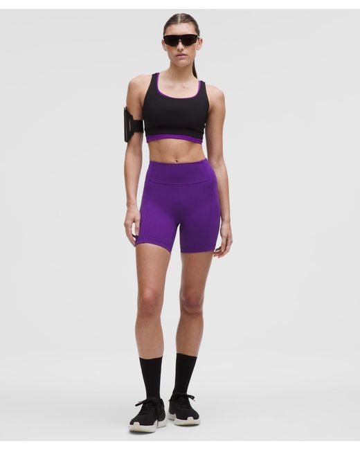 lululemon athletica Pink Swift Speed High-Rise Short 6"