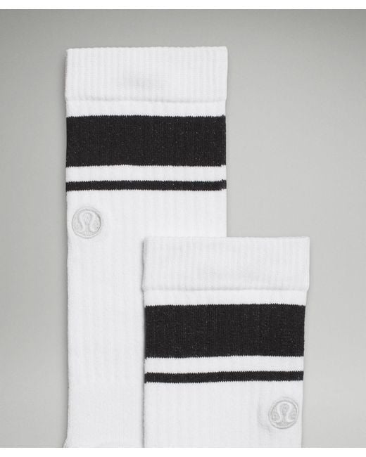 lululemon athletica White Daily Stride Ribbed Comfort Crew Socks