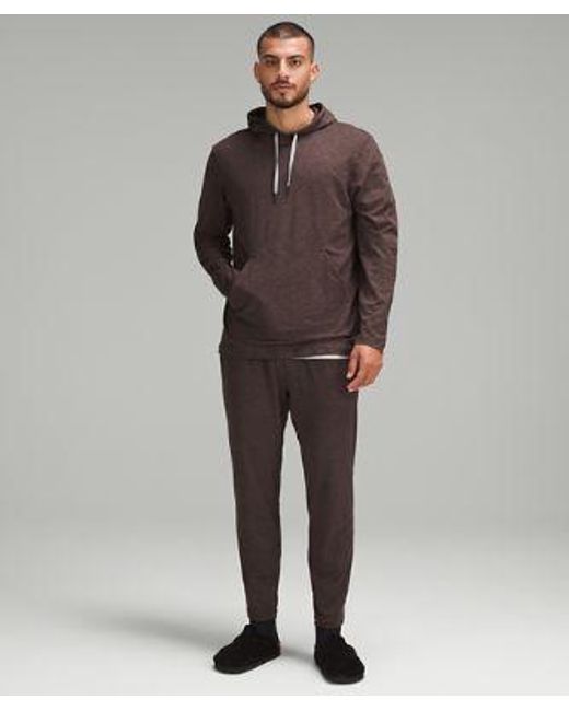 lululemon athletica Brown Soft Jersey Pullover Hoodie for men
