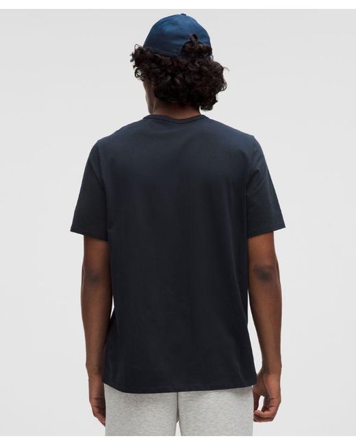 lululemon athletica Blue Organic Cotton Classic-Fit T-Shirt for men