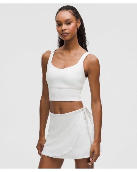 lululemon athletica White – Thin-Strap Tennis Tank Top Medium Support, B/C Cup – –