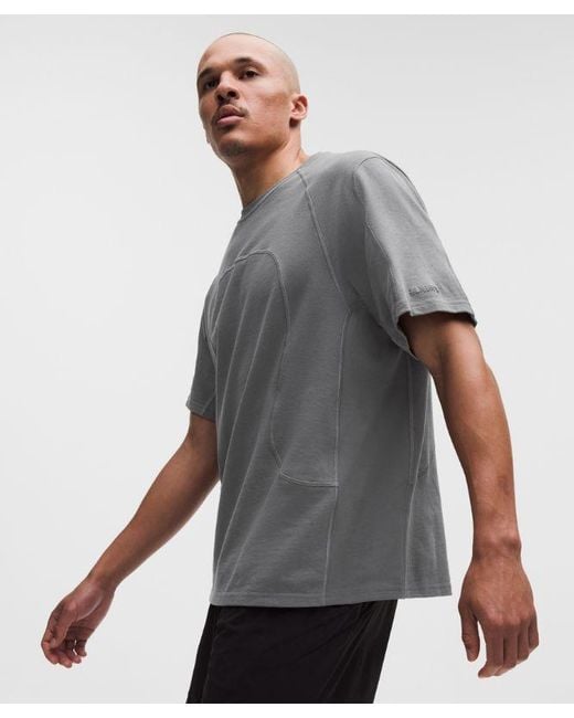 lululemon athletica Gray – Organic Jersey Short-Sleeve Shirt Slnsh Collection – – Size Large for men